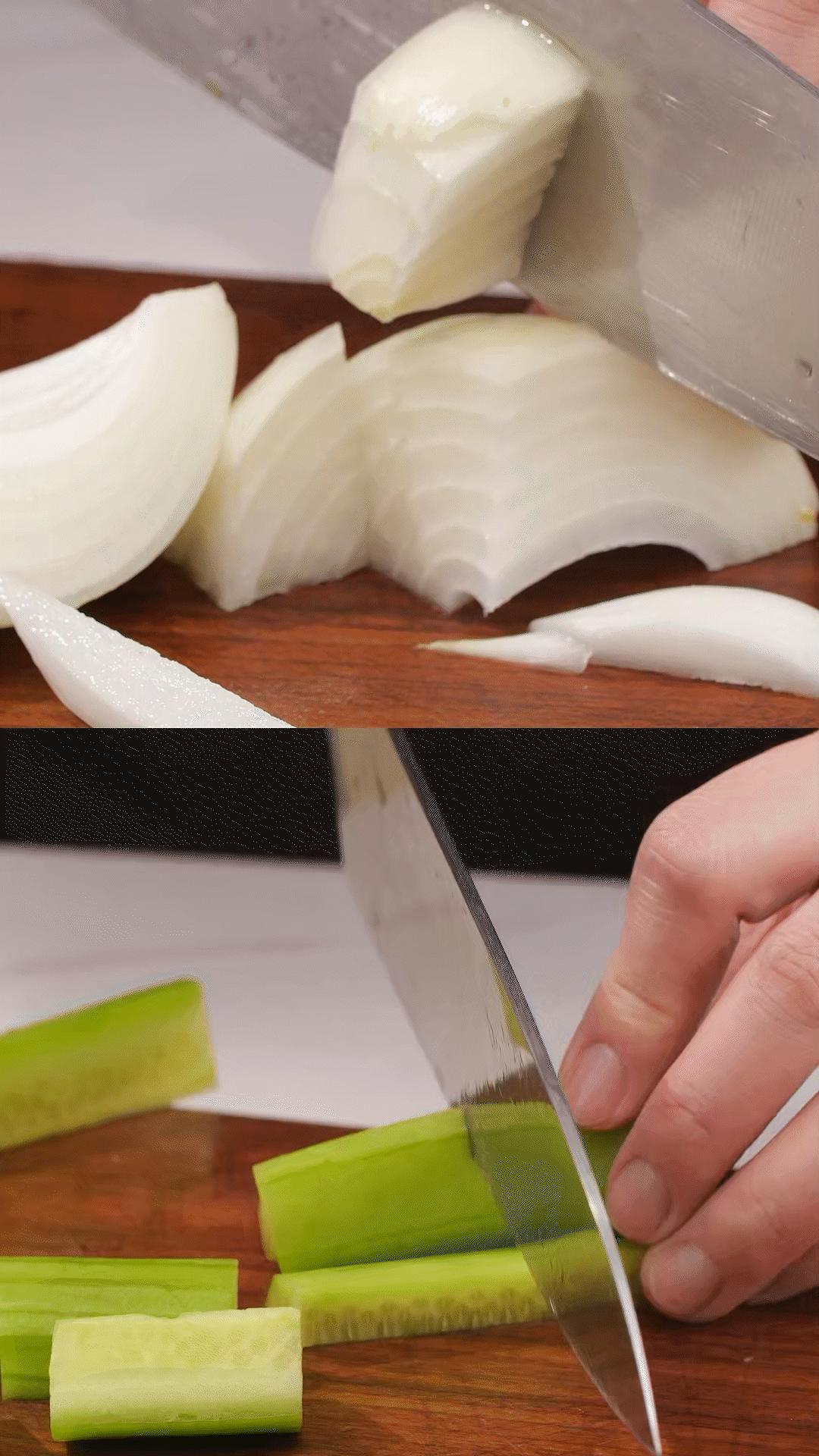 番茄、黃瓜、洋蔥切丁，用適量鹽殺水